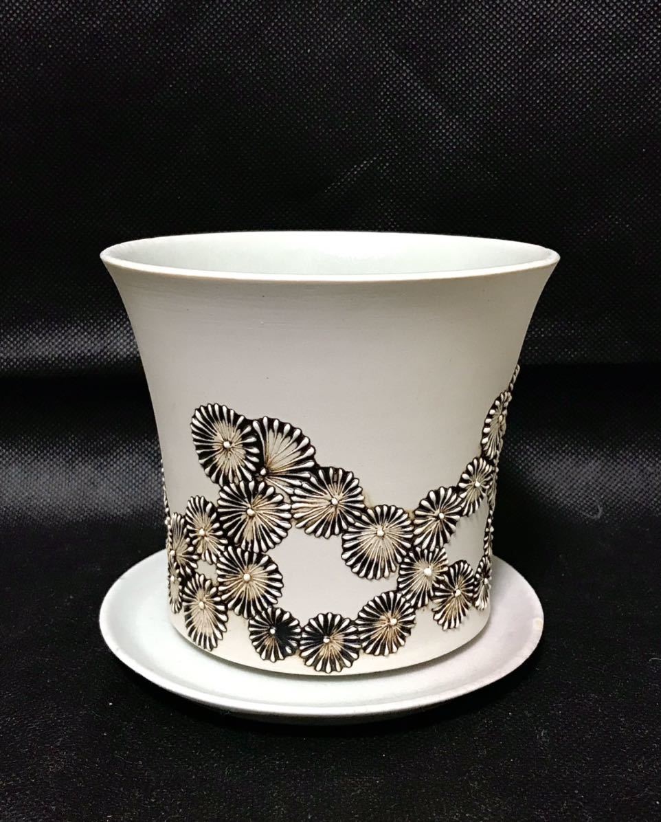 新品】陶芸家 石塚花弓氏 植木鉢 特注品 入手困難 サボテン 多肉植物