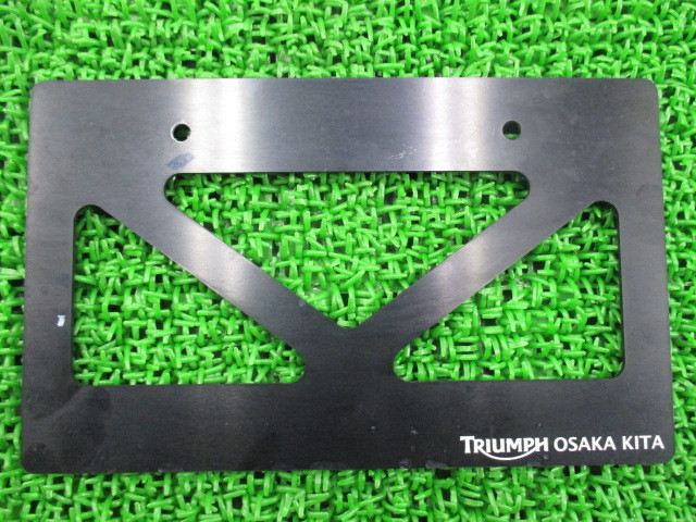 中古 トライアンフ(TRIUMPH) 純正 トライアンフ ナンバープレート 純正