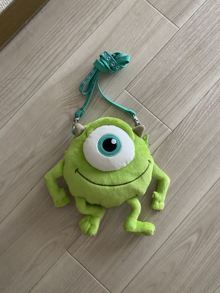 モンスターズインクコインバック ディズニーランド マイク モンスターズインク コインケース ぬいぐるみ ショルダーバッグの落札情報