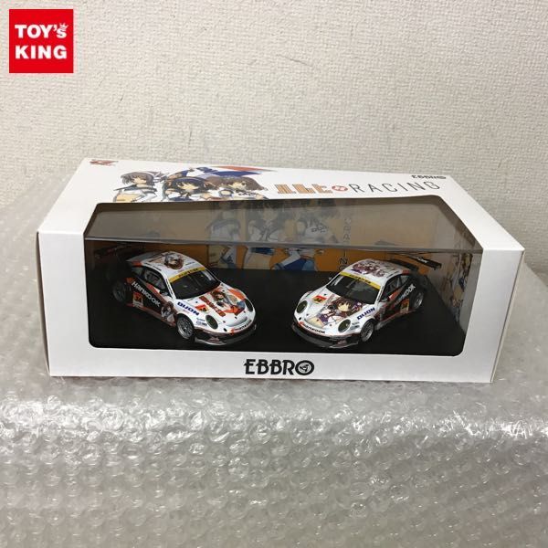 EBBRO】2台セット ハルヒレーシング Porsche SUPER GT