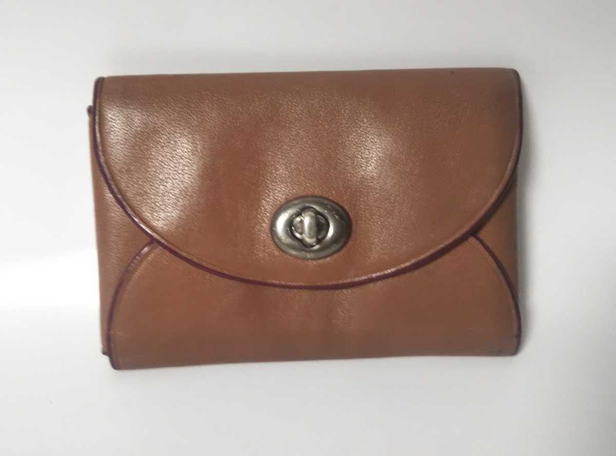 COACH/名刺入れ(レザー、ブラウン) 新品【コーチ】COACH レザー ブラウン カードケース 財布 ケース