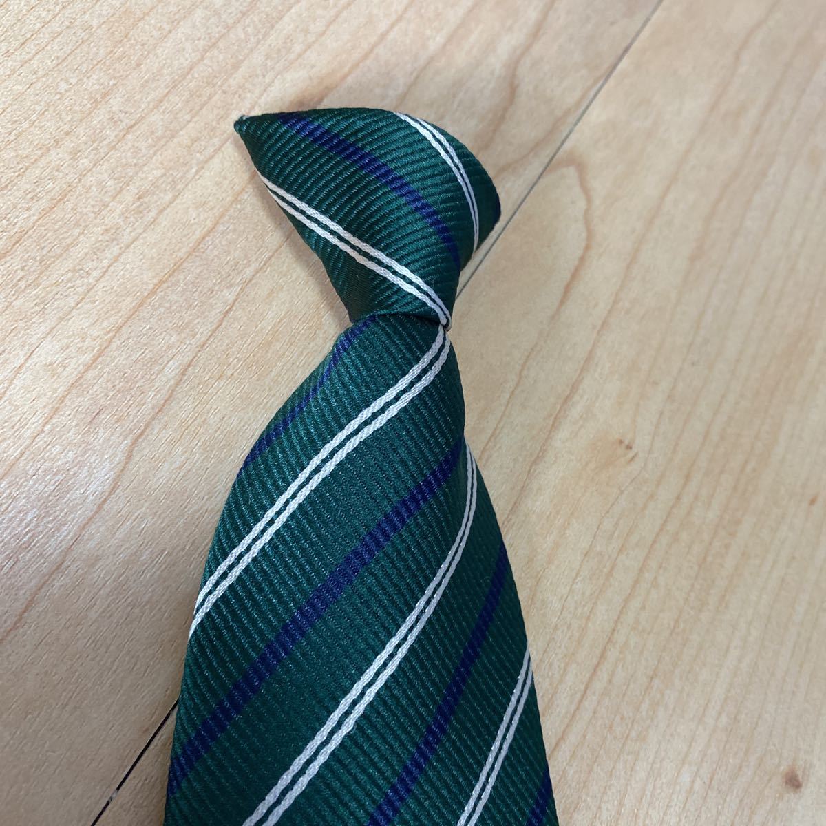 未着用 コスプレ男子高校生制服 学校指定男子ネクタイワンタッチ式 グリーンストライプ柄 展示見本 お互い評価ナシ の落札情報詳細 ヤフオク落札価格情報 オークフリー スマートフォン版