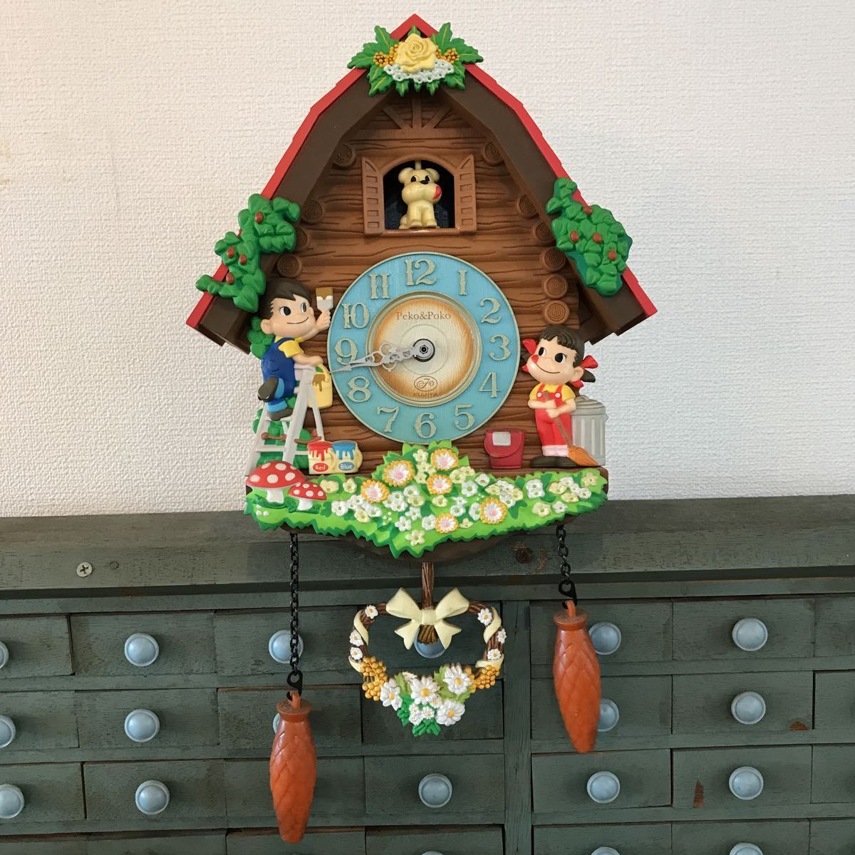 ペコちゃん振り子時計 ぺこちゃん振り子時計 Amazon.co.jp: 不二家