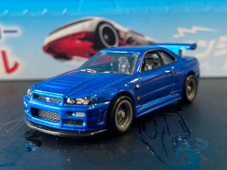 ホット ウィール R34 スカイライン NFT ガレージ ワイルド