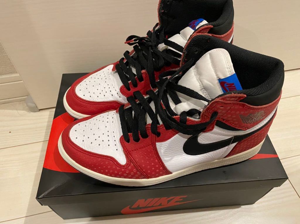 29cm NIKE AIR JORDAN 1 RETRO HIGH OG SPIDER MAN ORIGIN STORY エアジョーダン1