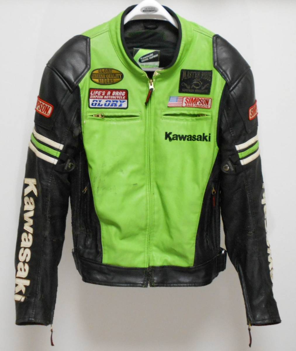 シンプソン ジャケット Kawasaki 傷や汚れあり】シンプソン カワサキ