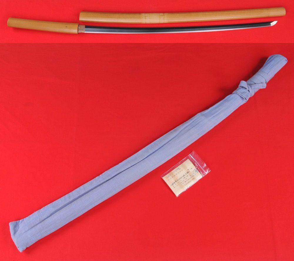 地鉄見事な中切先 信濃守祐包 38.5cm 綾杉入る