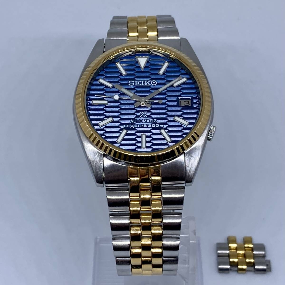 SEIKO MOD カスタム デイトジャスト風 腕時計 7S26-0500