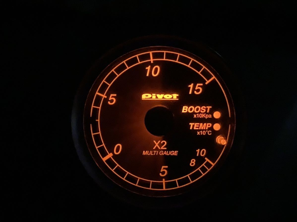 BMW ミニ(R55／R56クーパーS）PIVOTマルチゲージ ブースト＆水温計｜その他