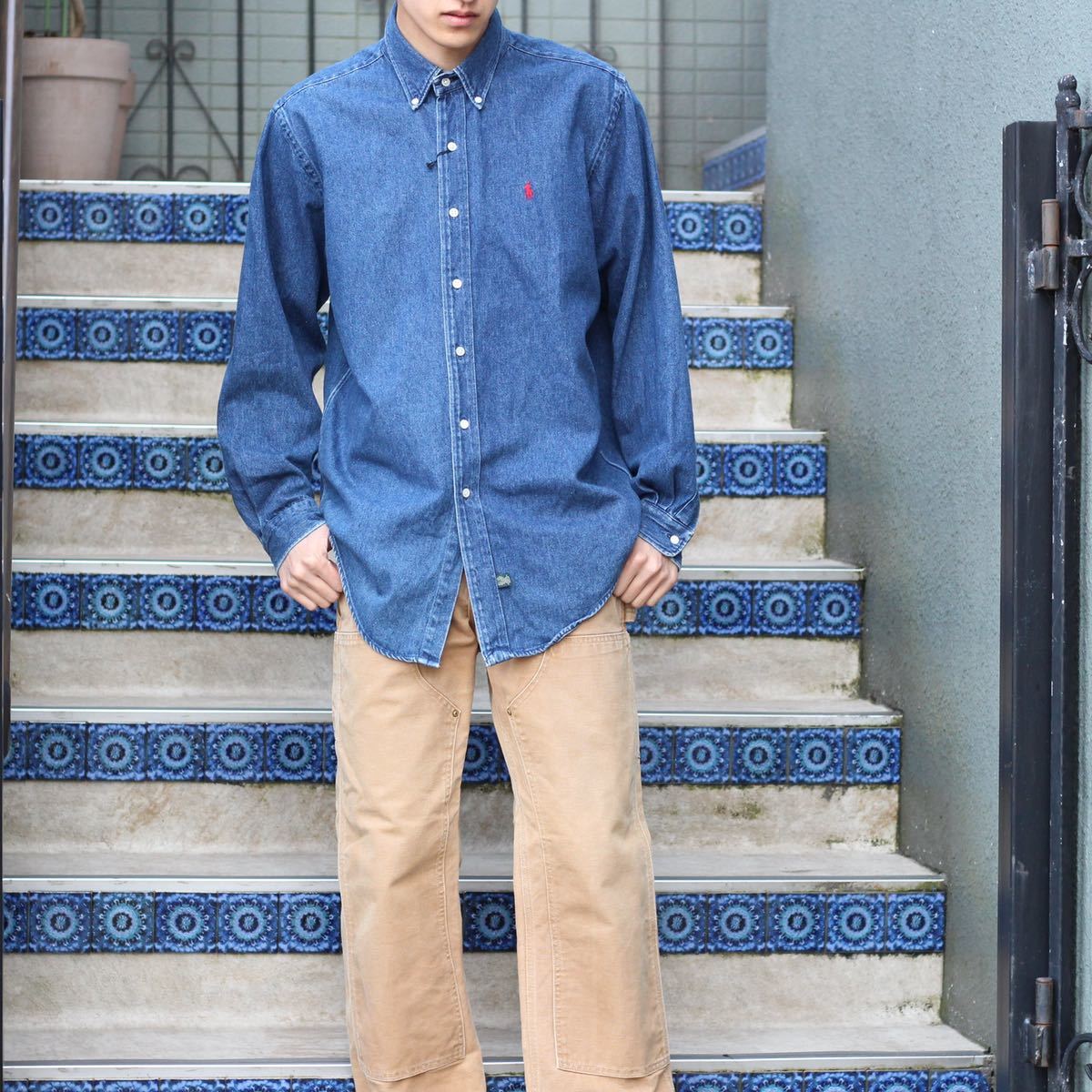 やや傷や汚れあり】USA VINTAGE POLO COUNTRY RALPH LAUREN