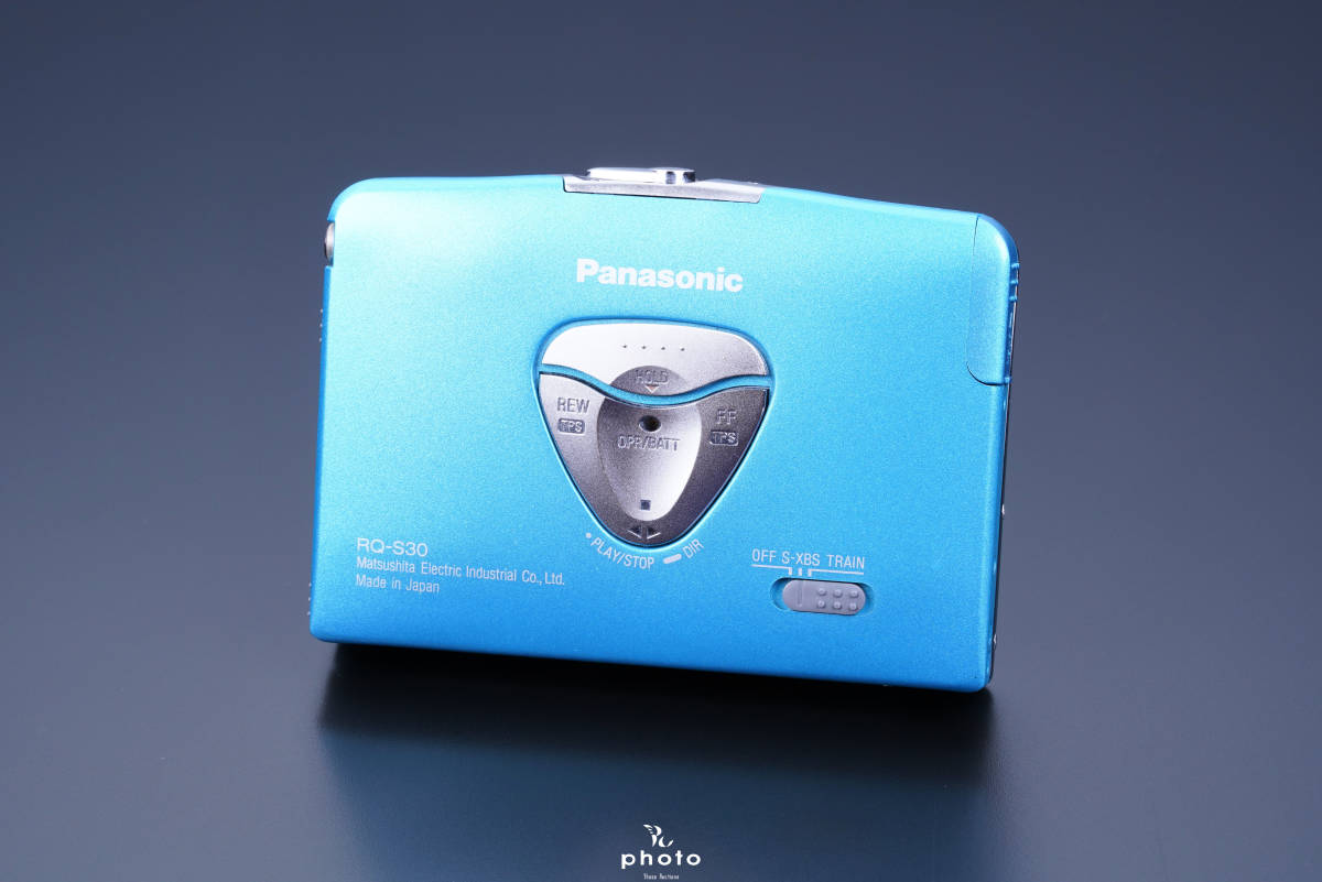 【目立った傷や汚れなし】★極美品・動作〇★ Panasonic パナソニック Sシリーズ ポータブルカセットプレーヤー RQS30 ミント
