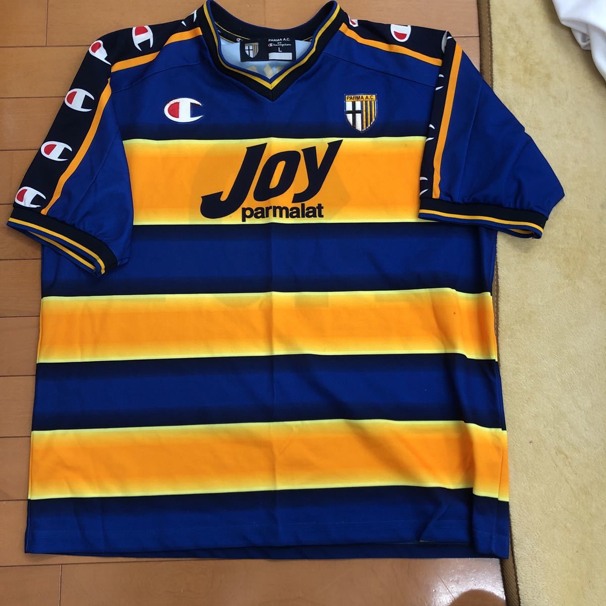 Champion C6-D802 パルマ #10 中田英寿 ユニフォーム:L Champion C6-D802 パルマ #10 中田英寿 ユニフォーム:L - メルカリ