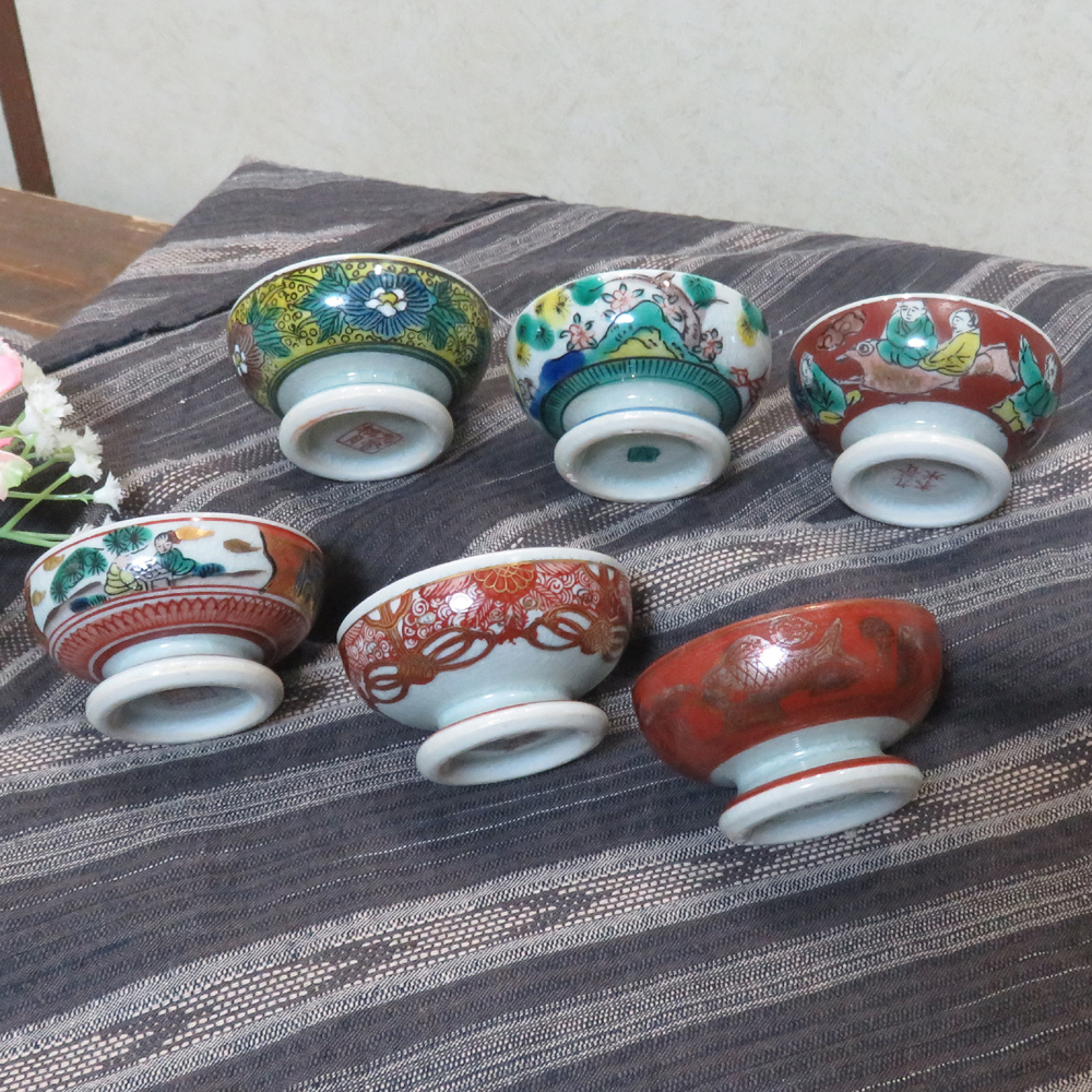 九谷庄三 銘の徳利とお猪口 九谷庄三 銘の徳利とお猪口 九谷庄三 銘の徳利とお猪口