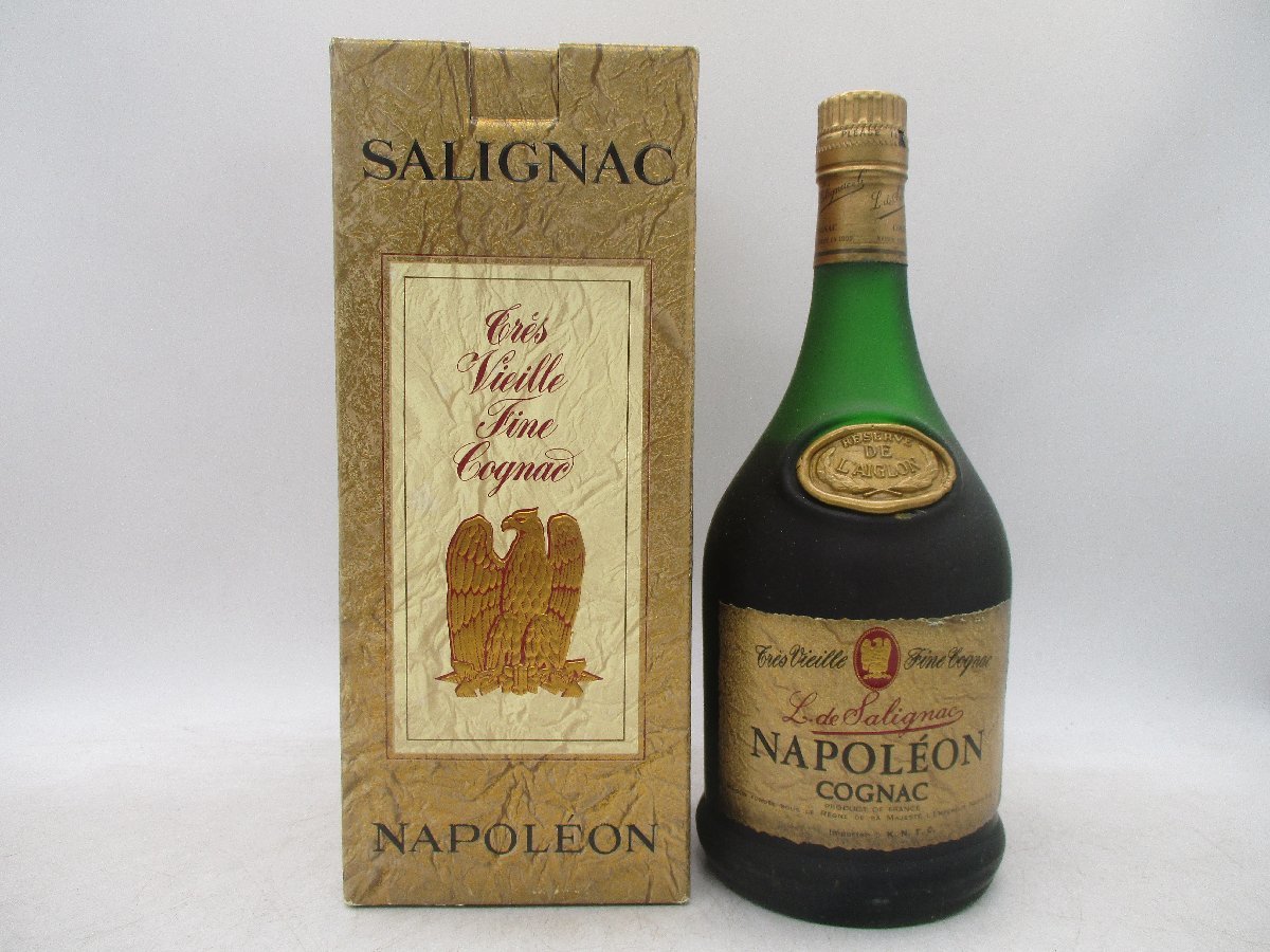 Salignac Cognac Napoleon　古酒　コニャック　未開栓 未開栓古酒】ナポレオン ロバン コニャック 木箱付 - メルカリ