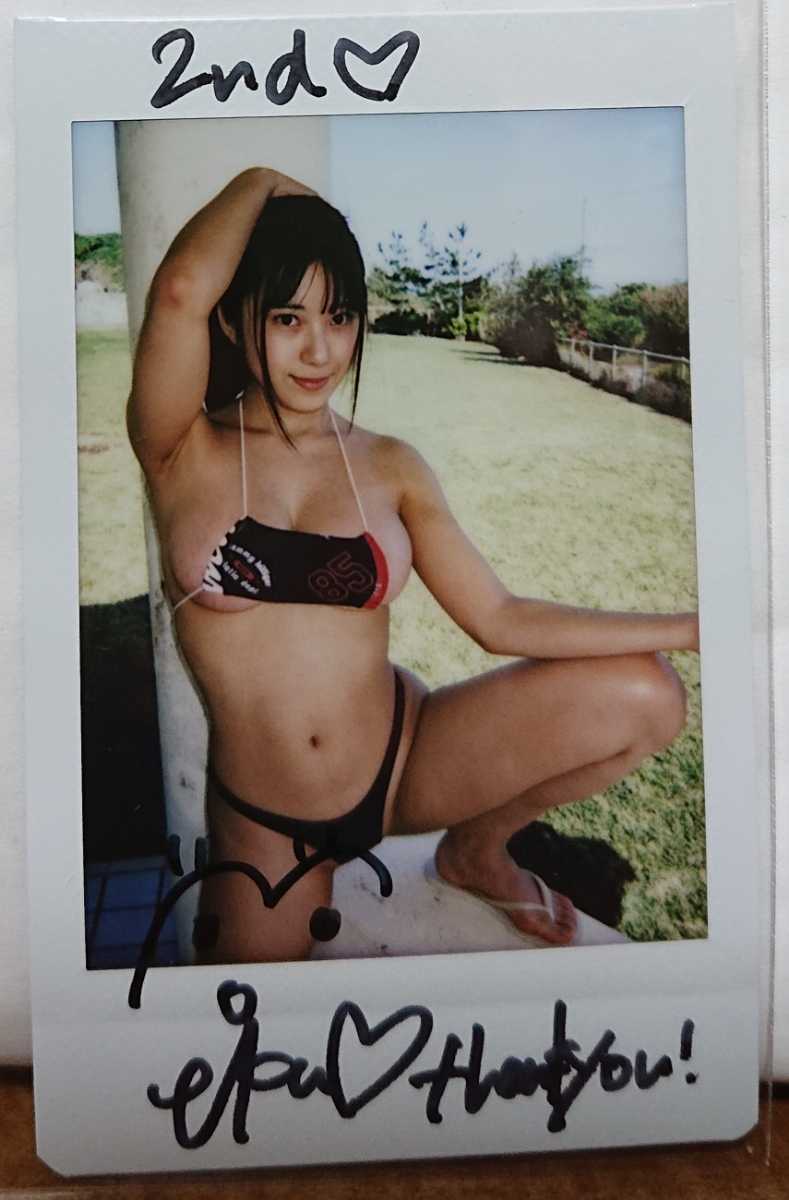 F 新井萌花 出会えた奇跡 DVD 特典 チェキ 直筆サイン入り
