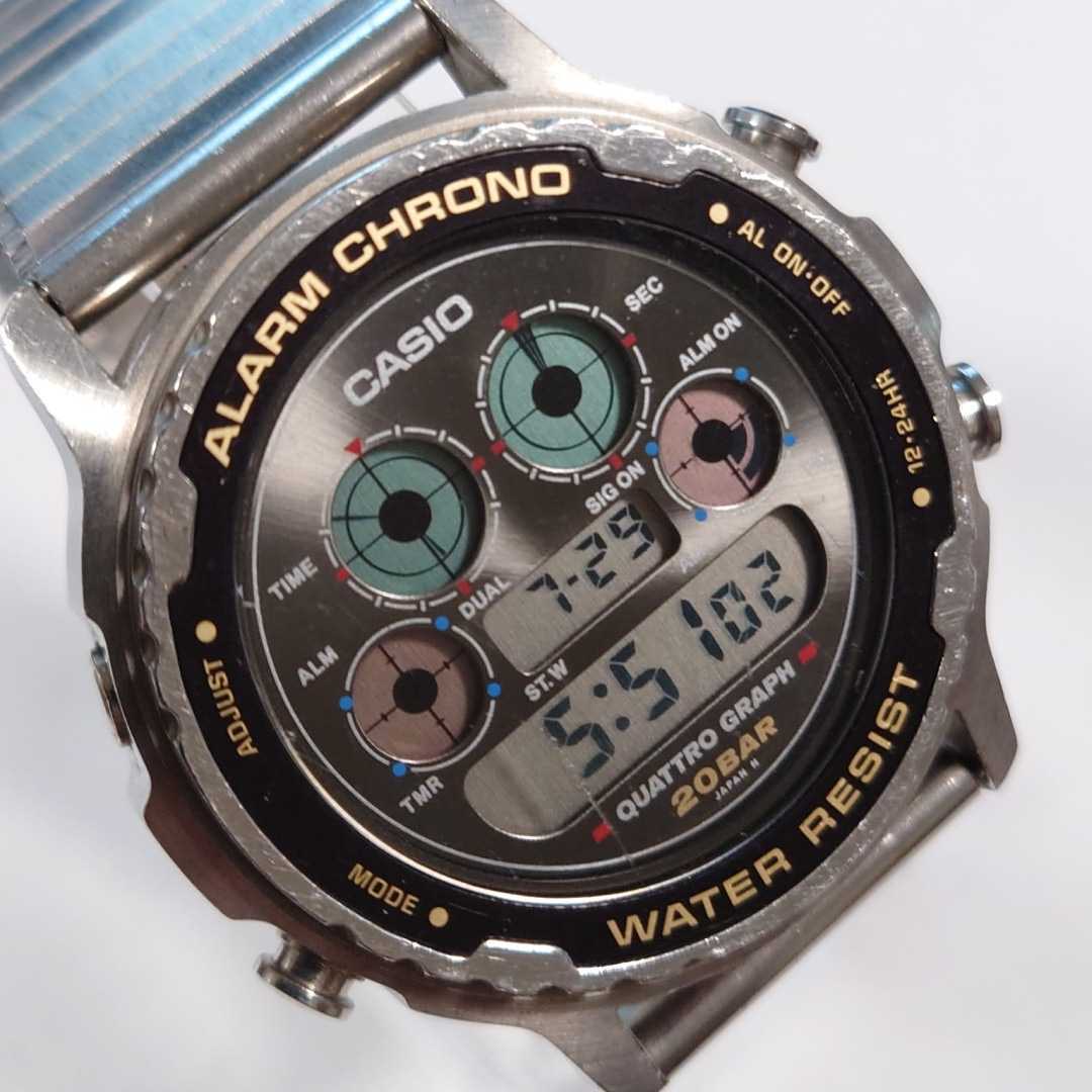 ★CASIO カシオ ALARM CHRONO アラームクロノ W780 デジタル クォーツ メンズ 腕時計 純正ベルト ジャンク