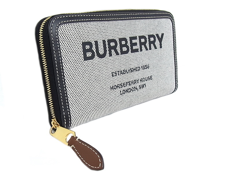 BURBERRY バーバリー ラウンドファスナー 長財布 ホースフェリー