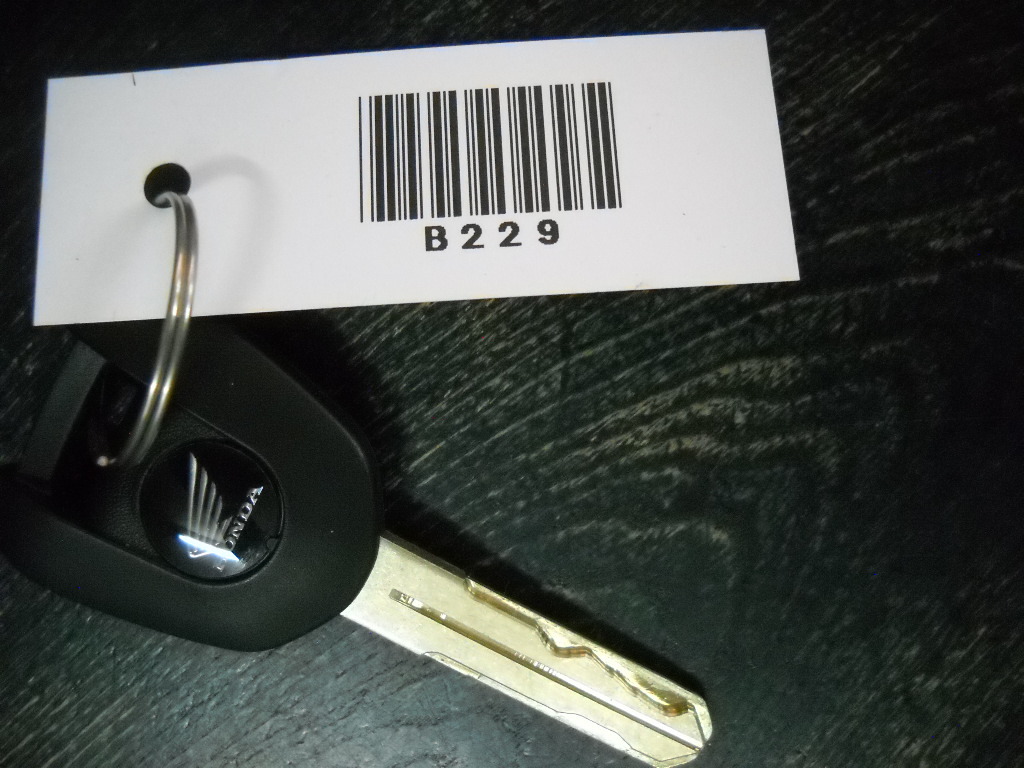 未使用に近い】☆ホンダ純正 オリジナルキー 予備カギ スペアーキー 内