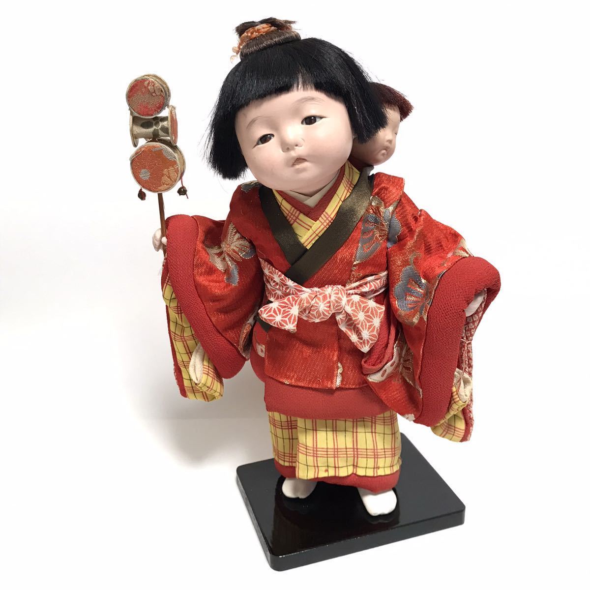古い 市松人形 男の子 女の子 2人セット 赤ちゃん人形 日本人形 レトロ 【送料無料】 希少、赤ちゃん 市松人形 その他