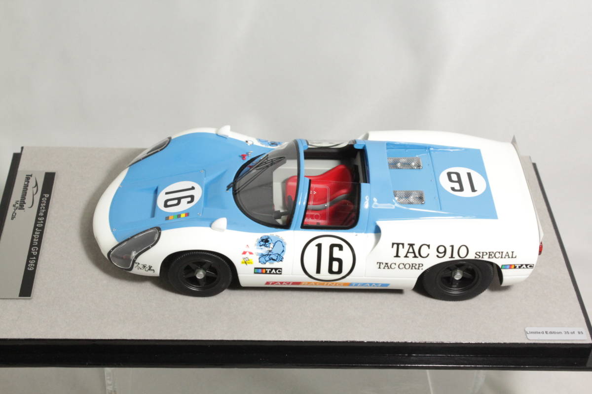 Tecnomodel 1:18 - 1 - Kilpa-auton pienoismalli - Porsche 910 24h Le