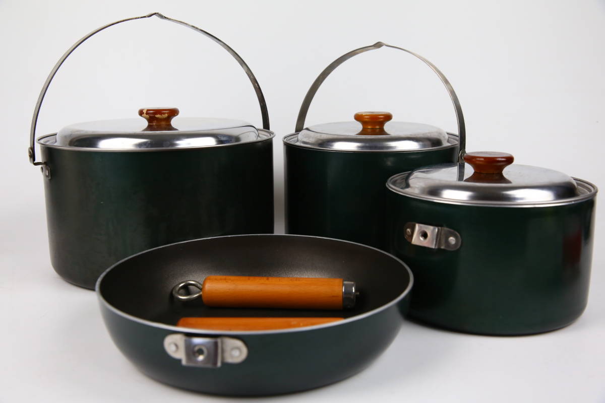 希少】コールマン アルミ デラックス クックウェア セット
