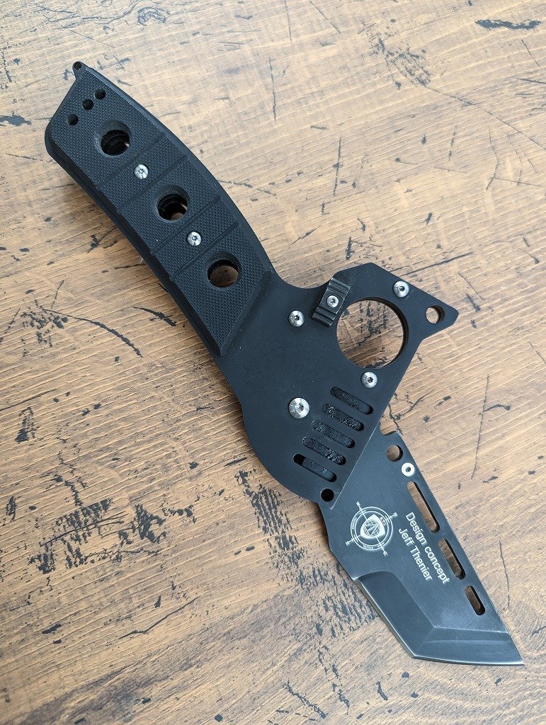 【やや傷や汚れあり】S10341/STI KNIVES SPECIFICATIONS KNIFE FOLDER P001 BLACK TI/1 ...