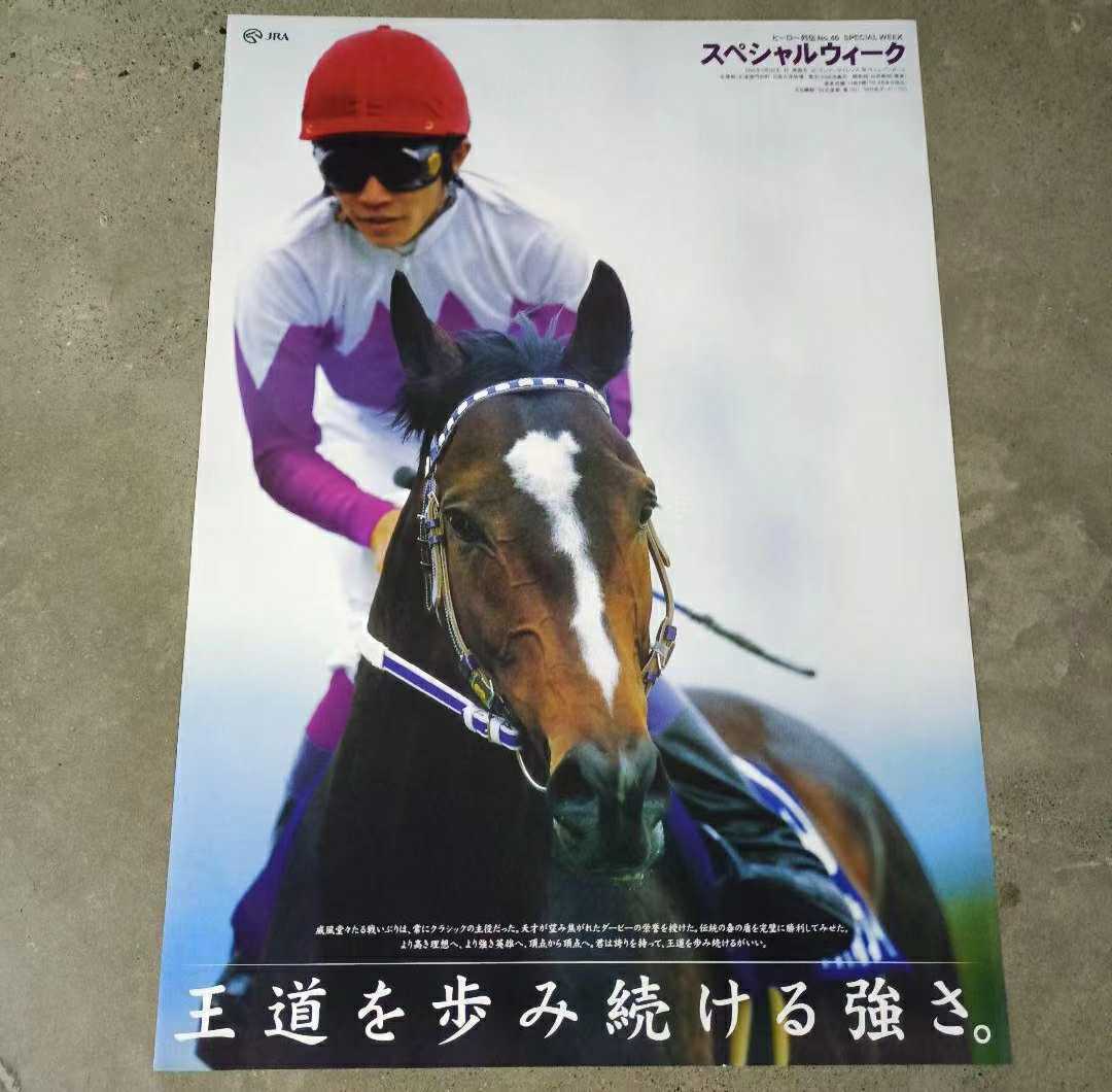 未使用に近い】スペシャルウィーク ヒーロー列伝 JRAポスター B1の落札