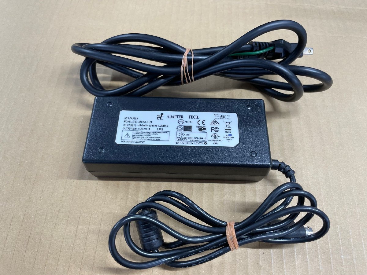 【やや傷や汚れあり】 ★動作品★TECH ATS090P120 ACアダプター 100240V 12V7A ★AB497 の落札情報詳細