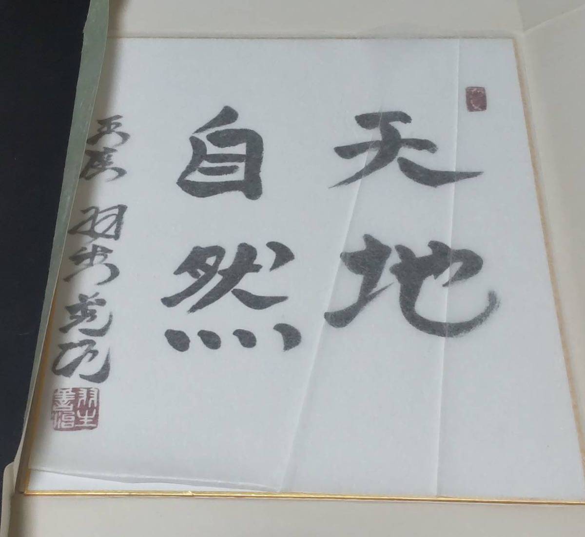 将棋 羽生善治 サイン色紙 Amazon.co.jp: 羽生善治永世七冠。直筆サイン。 本物色紙。落款
