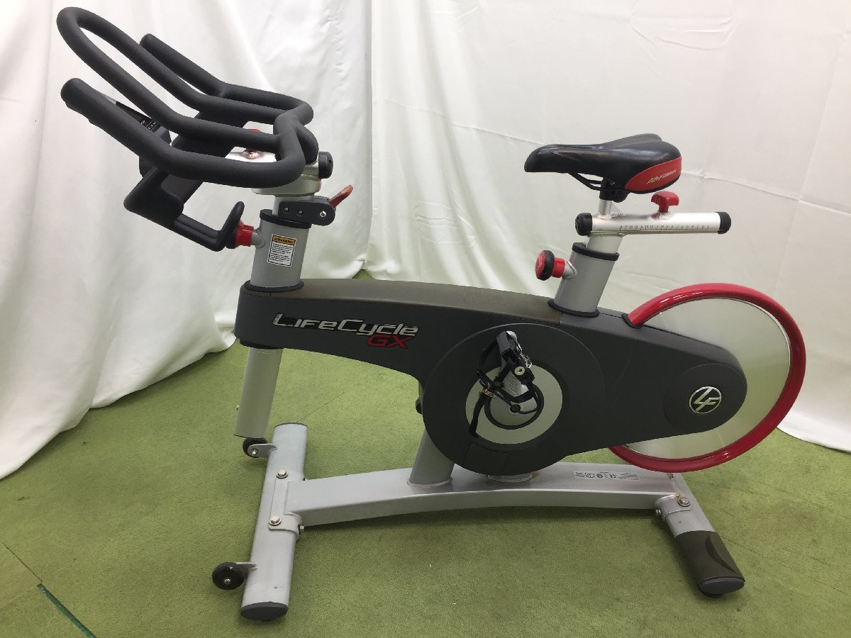 【やや傷や汚れあり】Life Fitness ライフフィットネス LIFE CYCLE GX インドアサイクリング フィットネスバイク 大型