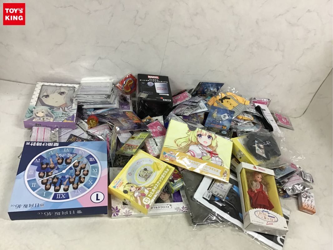 【全体的に状態が悪い】1円〜 同梱不可 ジャンク ホロライブくじ マイクロファイバータオル わため、Re：ゼロから始める異世界生活 フリース