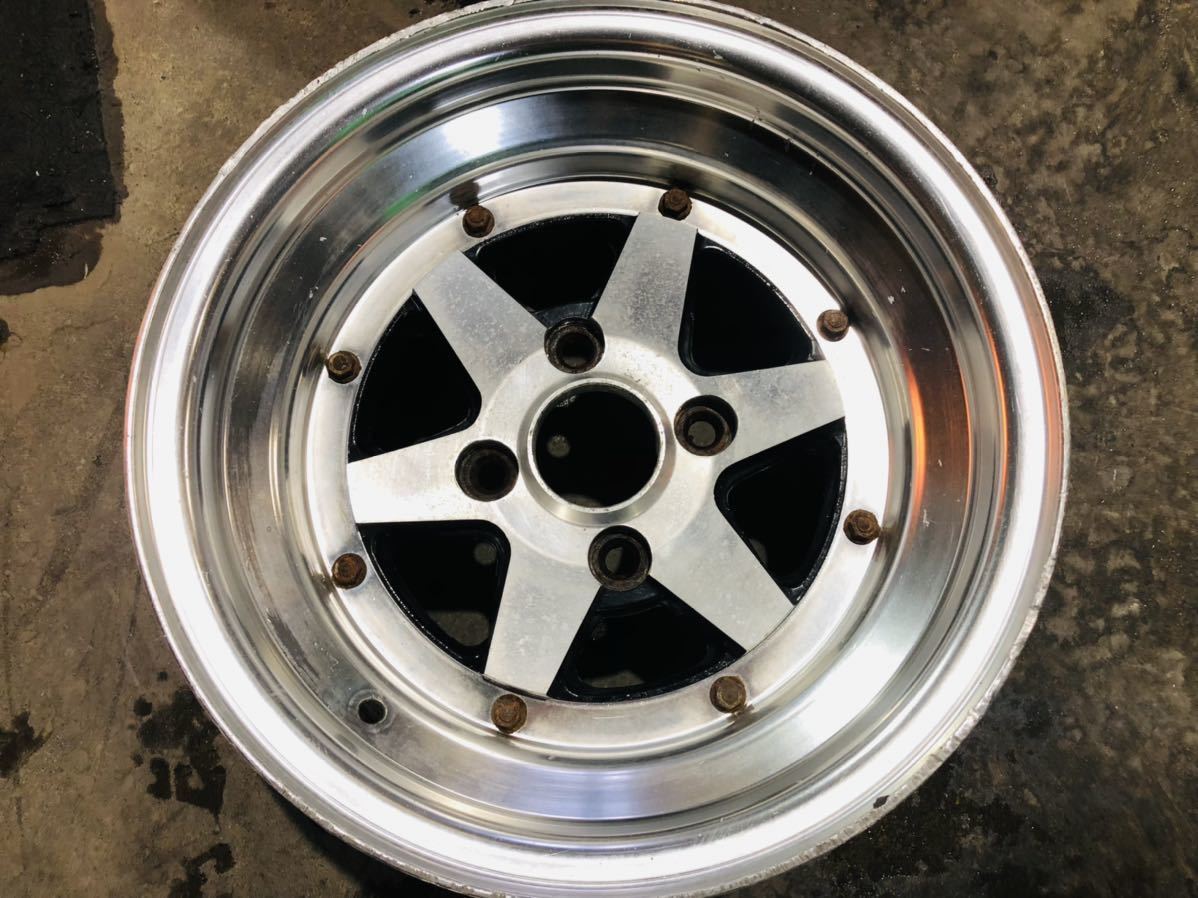 当時物 旧車 SSR ロンシャン XR-4 深リム中古アルミホイール2本 14