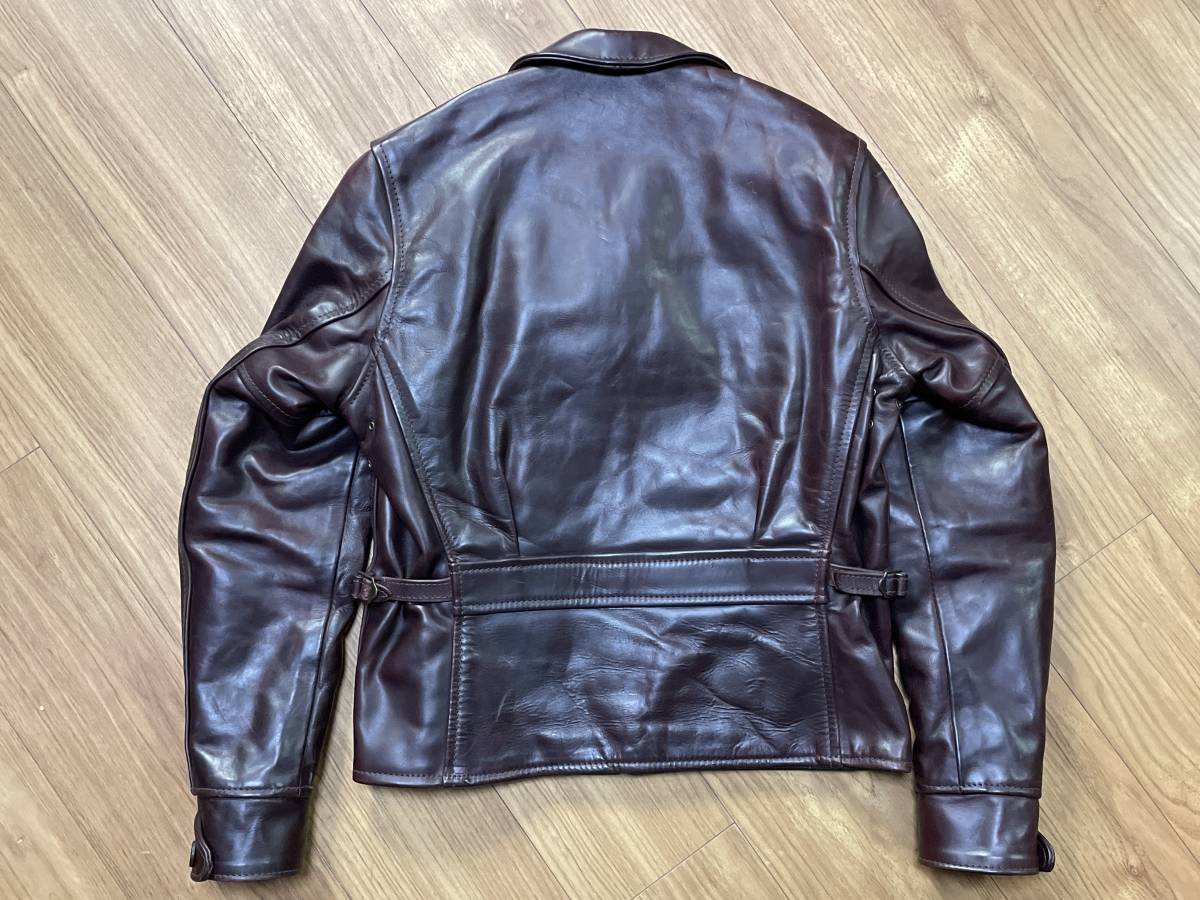 AERO LEATHERエアロレザーハーフベルテッドホースハイドレザー