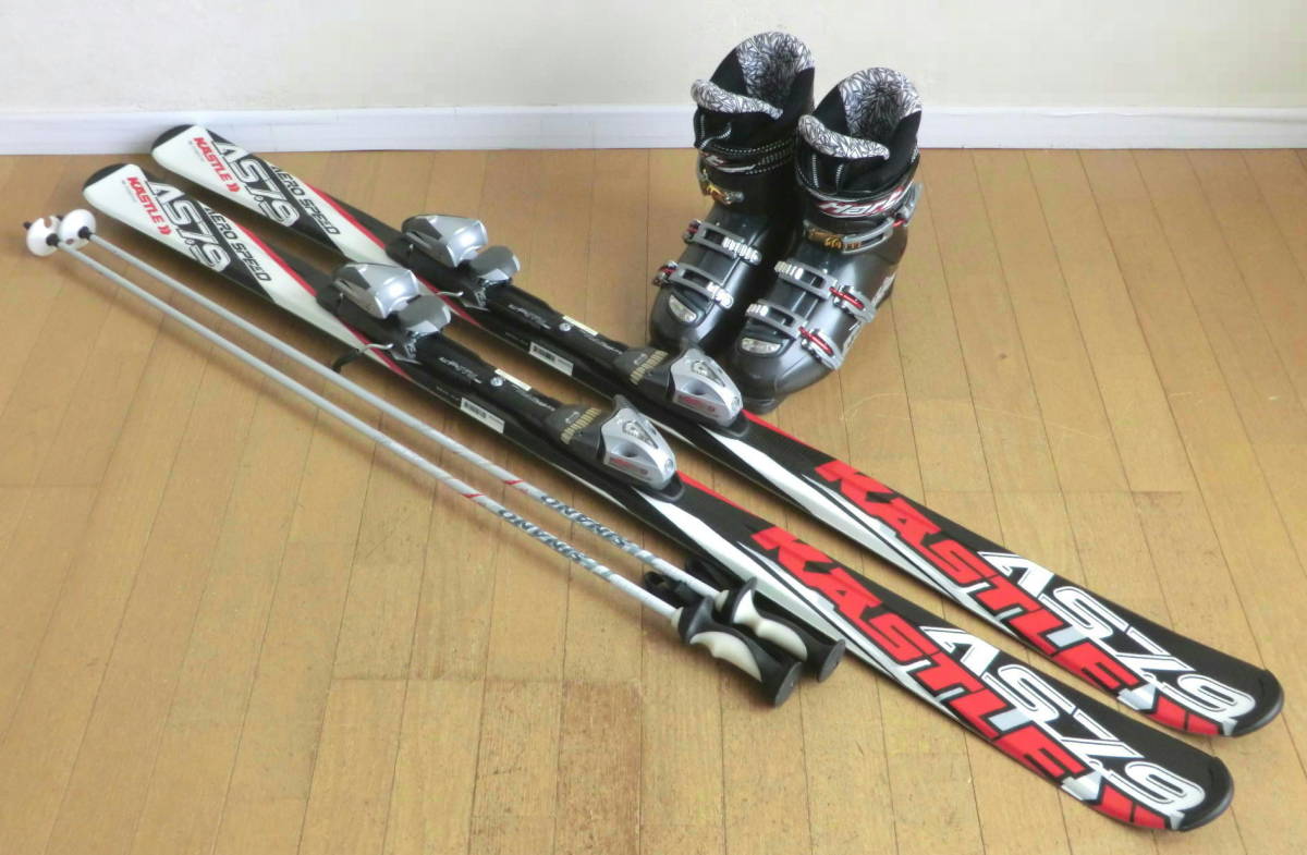 □□送料無料□Hart□メンズスキーセット□板160/靴27.5□WAX済