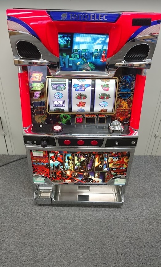引取先決定】コイン不要機付パチスロマーベルヒーローズ