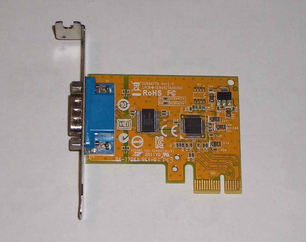 【目立った傷や汚れなし】 Dell/Sunix Serial Port RS232 PCIE Card『0NT0HM（SER6427A