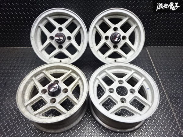 やや傷や汚れあり】○TOM'S トムス 井桁 イゲタ 13インチ 5.5J +15 PCD