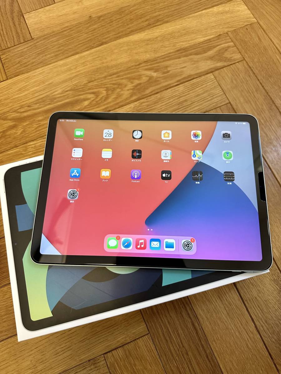 【目立った傷や汚れなし】Apple iPad Air 第4世代 Wifiモデル 64GB 4th Generation グリーン の落札情報