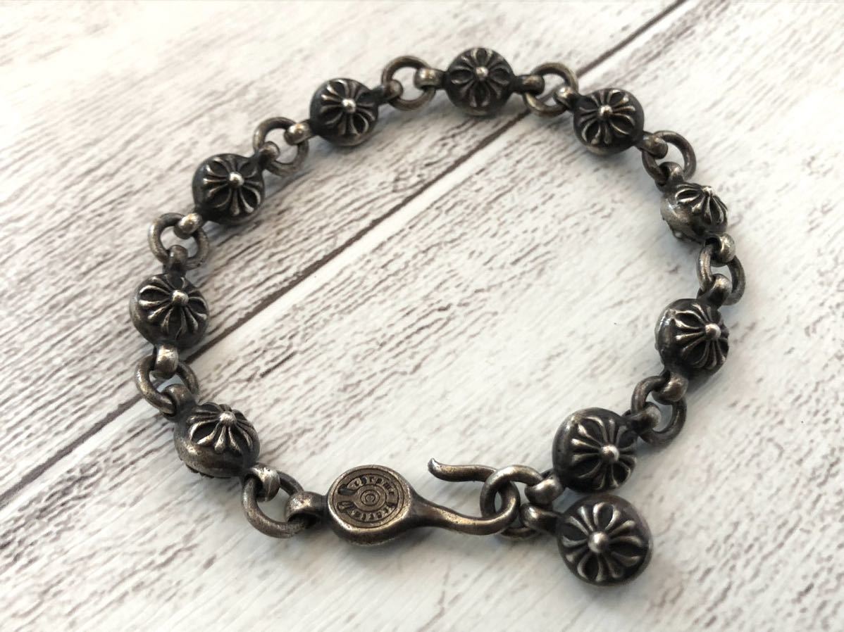 クロムハーツ　ブレスレット　クロスボール CHROME HEARTS】クロムハーツ SV925 USED 中古 クロスボール