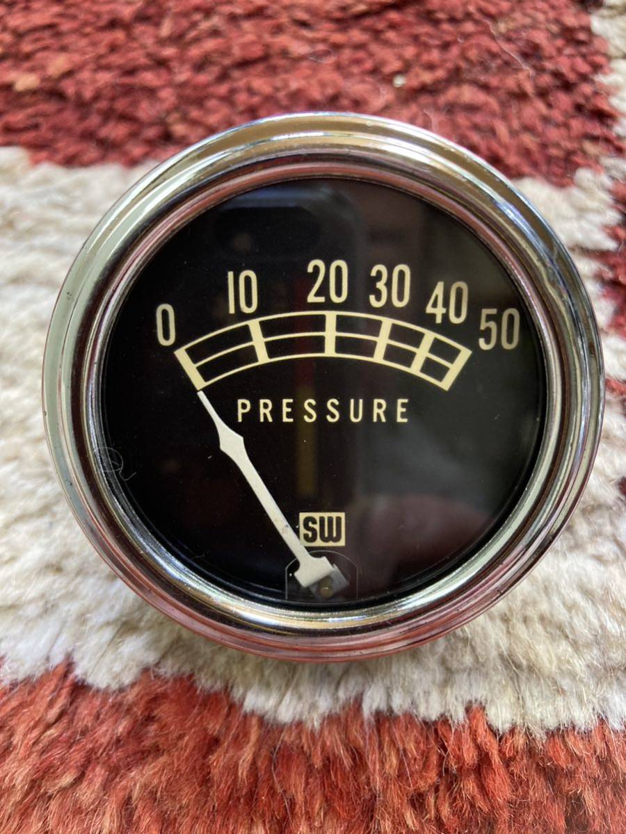Z1 Z2 改造済み スチュワートワーナー オイルプレッシャーゲージ 当時