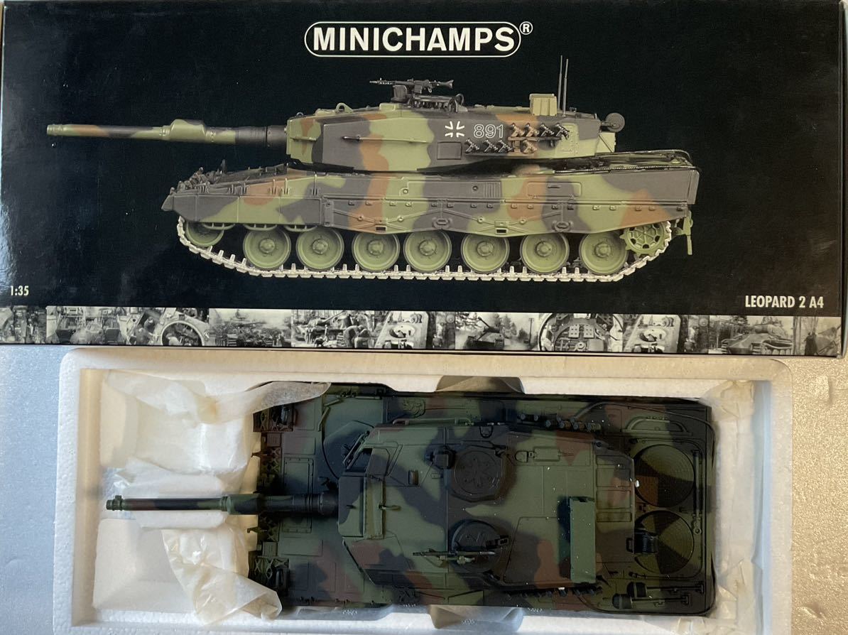 【中古並品】ミニチャンプス 1/35 レオパルト2（Leopard 2） 未使用に近い】MINICHAMPS 1/35 Leopard 2 ミニチャンプス レオパルド2