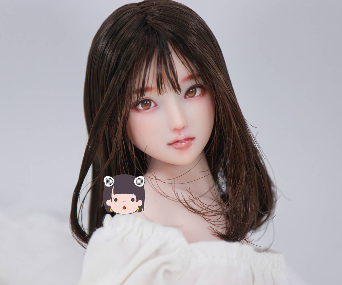 未使用】[かすみこ] 1/6 オビツ27 カスタムヘッド ドールヘッド 27-01