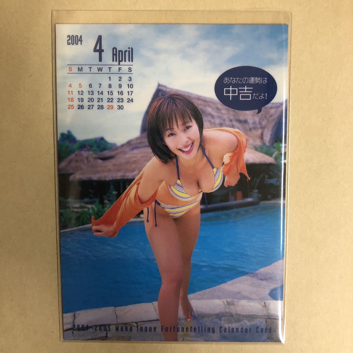目立った傷や汚れなし】井上和香 2004 ボム トレカ アイドル グラビア