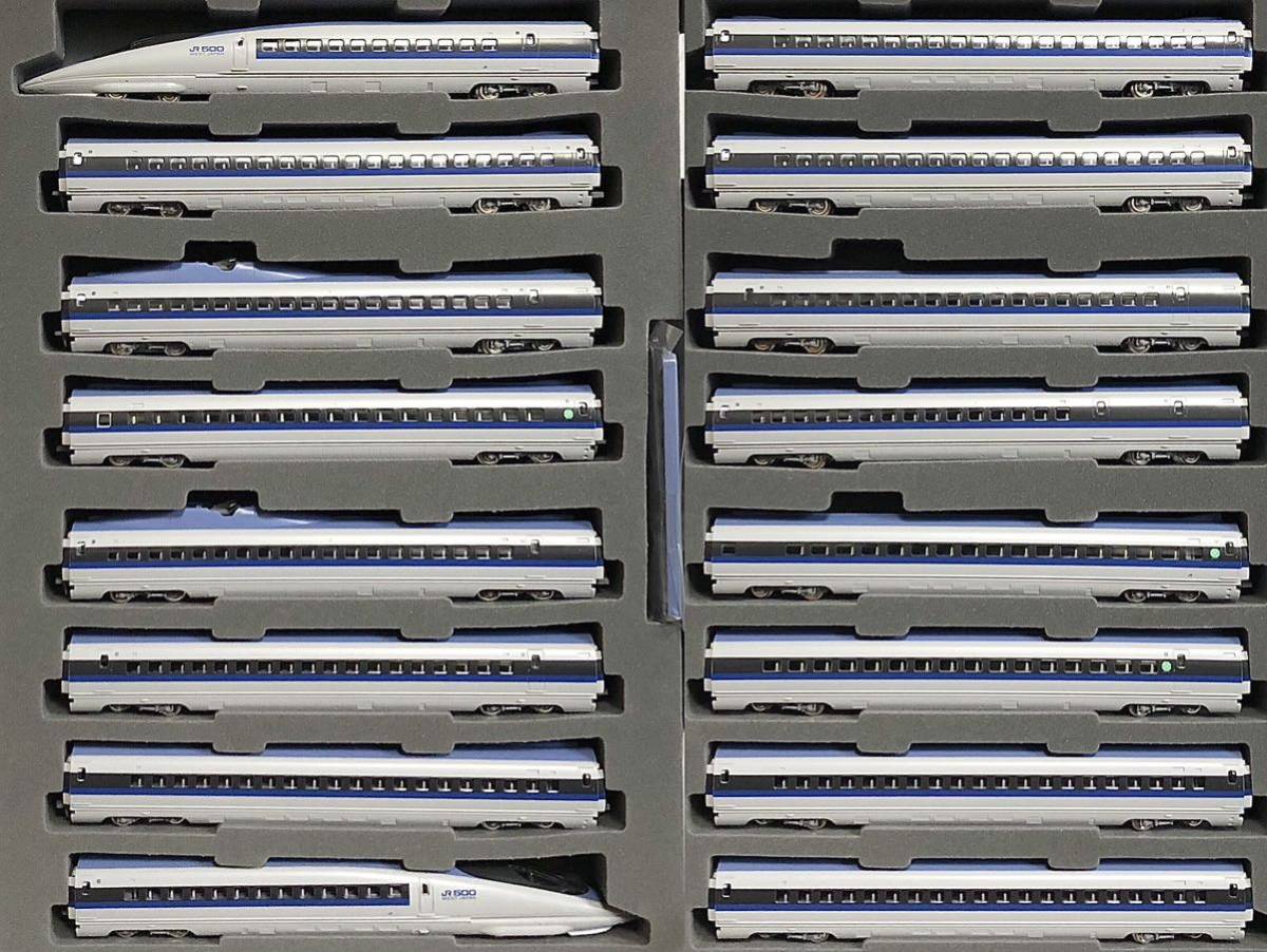 目立った傷や汚れなし】TOMIX 500系 新幹線 のぞみ 基本増結 16両編成