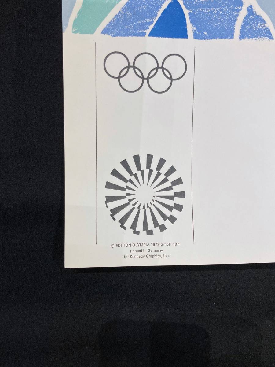 目立った傷や汚れなし】1972ミュンヘン・オリンピックポスター