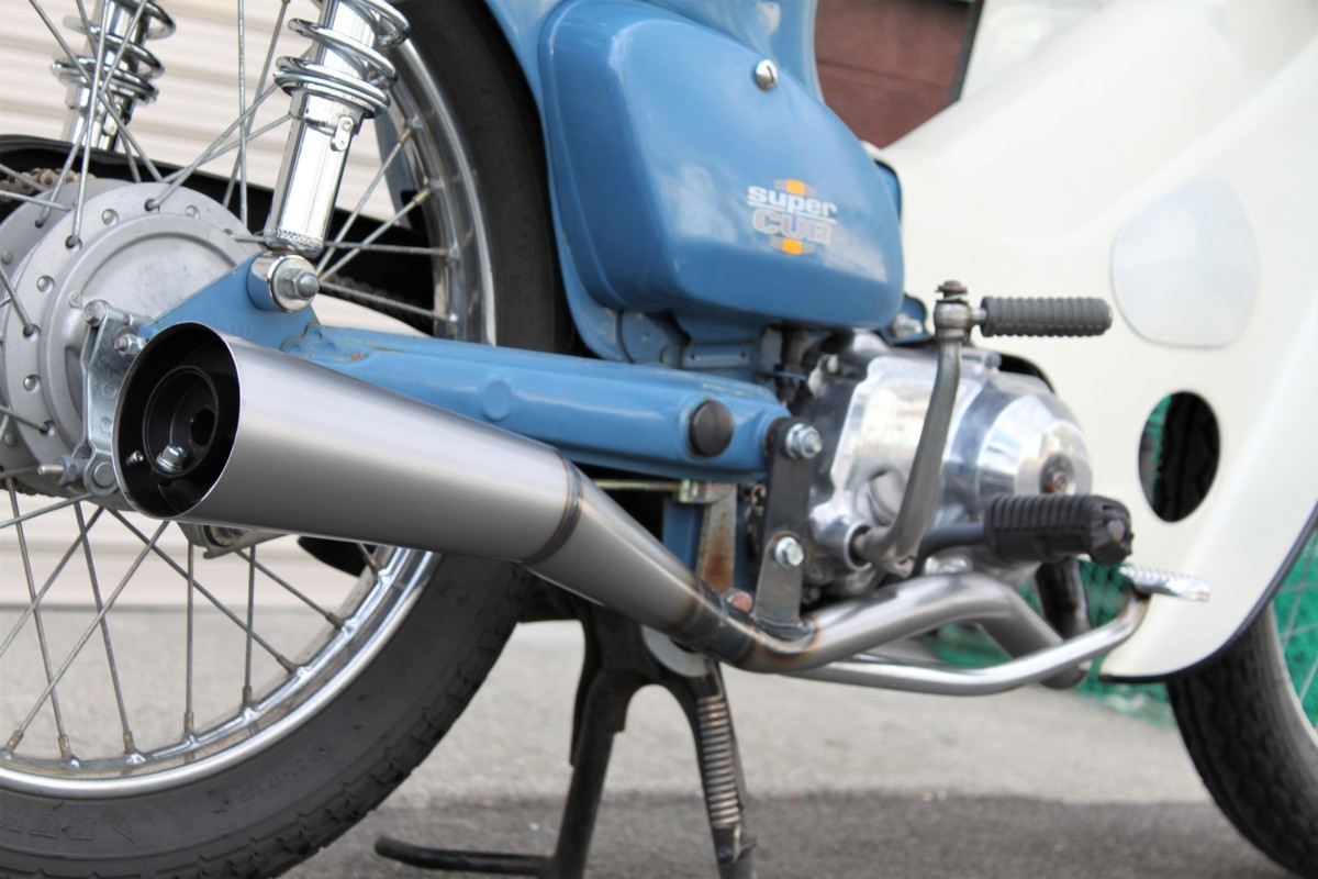 rb-works製☆新品☆スーパーカブ５０７０９０　リトルカブ　メガホンマフラー rb-works製☆新品☆スーパーカブ50 70 90 リトルカブ