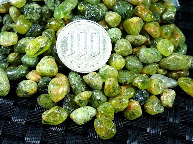 未使用】「在庫処分」500g天然ペリドットチップ172U11-24U48Dの落札 