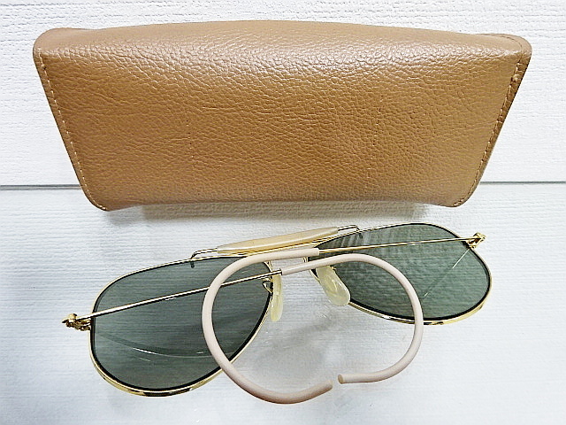 希少 美品 横BL 70s B&L G31 ミドルグレー レイバン 58 アウトドアー 