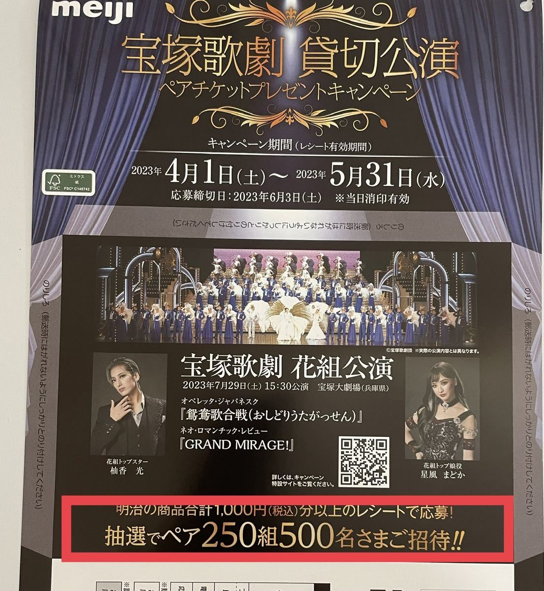 宝塚 - 宝塚　花組　貸切公演　2枚 16236-617-