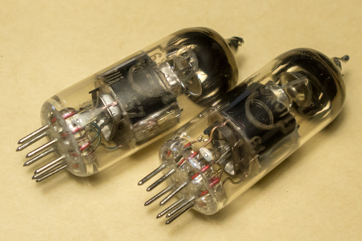 【未使用に近い】REFRECTOR 6J3P 6Ж3П 1957年・61年ソ連製 2本セット（6AJ5 / EF96 /6BC5 / 6AG5 ...